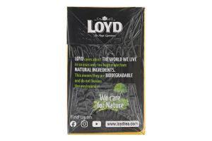 Чай чорний байховий дрібний з ароматом бергамоту Earl Grey Loyd к/у 20х2г