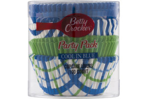 Betty Crocker Party Pack Cupcake Liners Cool In Blue - 100 CT