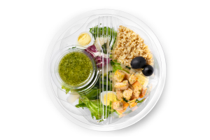 Салатс киноа и лососем