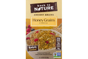 Back to Nature Cereal Honey Grains