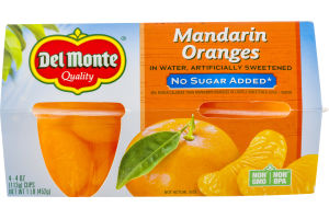 Del Monte Madarin Oranges No Sugar Added - 4 PK