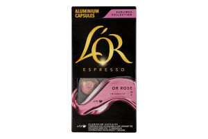 Кофе натуральный жареный молотый в капсулах Or rose Espresso L’OR к/у 52г