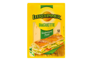 Сир напівтвердий Мааздам для багету 45% Леердаммер (10 шт) (Слайси 0,160 кг)