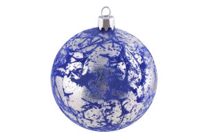 Прикраса ялинк Куля Ретро Оксамит пласт 80мм 1756