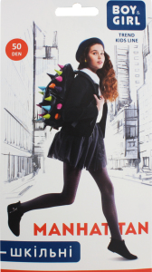 Колготы детские Boy&Girl Manhattan 50den 158-164 grey