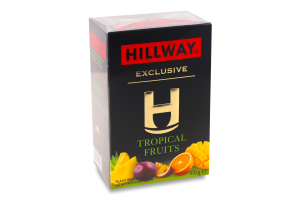 Чай черный байховый листовой с тропическими фруктами Exclusive Hillway к/у 100г
