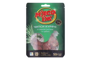 Чипсы куриные со вкусом сметаны и лука М'ясо їж д/п 50г