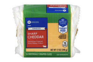 SE Grocers Singles Sharp Cheddar - 16 CT