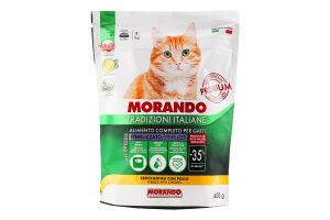Корм д/стерилізованих котів з куркою сухий 400г д/п Morando Tradizioni