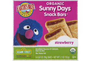 Earth's Best Organic Sunny Days Snack Bars Strawberry - 8 CT