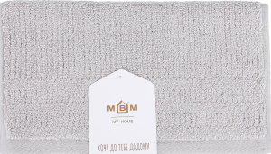 Рушник MBM My Home Хвиля сірий 30х50 BT-08S