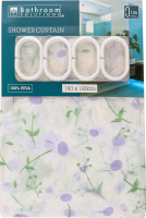 Штора для ванной комнаты с крючками 180х180см №CY2300260 Bathroom Solutions 1шт в ассорт