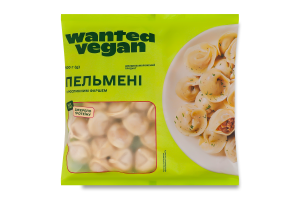 Пельмені з рослинним фаршем Wanted Vegan м/у 500г