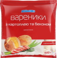 Вареники замороженные с картофелем и беконом Геркулес м/у 600г