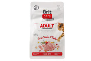 Корм д/дорослих котів Ектівіті Сапорт з куркою та індичкою сухий 400г Бріт Кеа