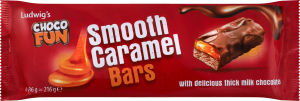 Набір батончиків Choco Fun Smooth Caramel мол шок