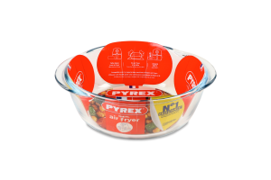Форма скляна кругла 1л 20x18х7см №207В100/7948 Air fryer Pyrex 1шт