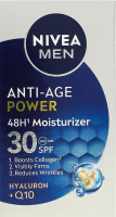 Крем для 48-часового увлажнения SPF 30 Anti-age power Nivea Men 50мл