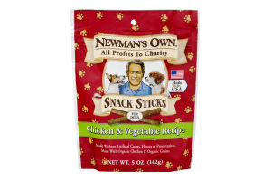 Newman's Own Snack Sticks For Dogs Chicken & Vegetable Recipe