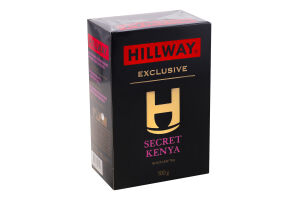 Чай черный байховый листовой Secret Kenya Exclusive Hillway в/с к/у 100г