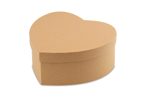 Коробка подарункова Серце крафтове 22*20*9см Parus Yang