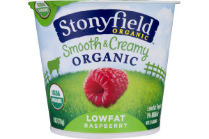 Stonyfield Organic Smooth & Creamy Lowfat Raspberry