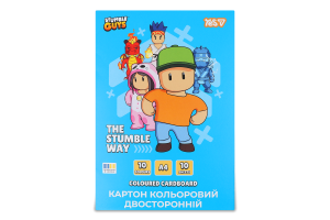 Картон кольоровий Yes! Stumble Guys А4 двосторон