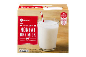 SE Grocers Instant Nonfat Dry Milk Pouches - 10 CT