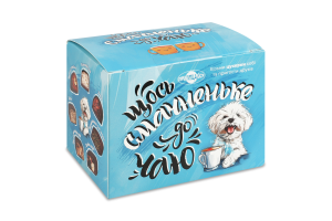 Цукерки глазуровані кондитерською глазур'ю Щось смачненьке до чаю Пригощайся к/у 280г