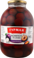 Компот з сливи 3000г твіст/б Гурман
