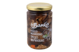 Грузди закусочные с сахаром и подсластителем маринованные стерилизованные the Banka с/б 300г