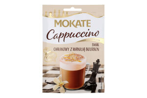 Напиток кофейный растворимый со вкусом халвы с ванилью бурбона Капучино Mokate д/п 25г