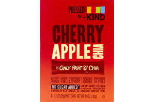 Pressed by KIND Cherry Apple Chia Fruit Bars - 4 CT