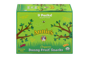 Annie's Homegrown Organic Bunny Fruit Snacks - 9 CT