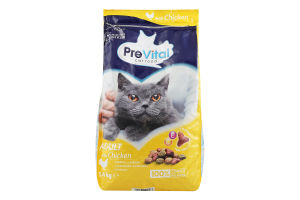 Корм для котів PreVital з курятиною сухий