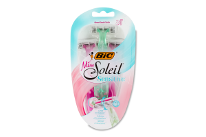 Бритва з 3 лезами без змінних картриджів Miss Soleil Sensitive BIC 3шт