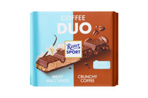 Шоколад молоч Ritter Sport Duo з кавовою начинкою