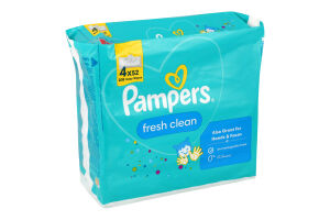 Серветки дитячі вологі Fresh clean Pampers 208шт