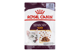 Корм д/дорослих котів Сенсорі Тейст шматочки в желе 85г пауч Роял Канін