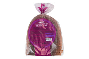 Хлеб половинка в нарезке пшенично-ржаной Полянский Цар хліб м/у 350г