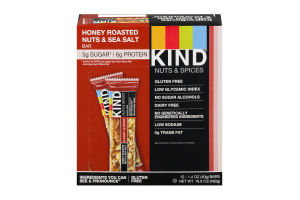 KIND Nuts & Spices Honey Roasted Nuts & Sea Salt Bar - 12 CT