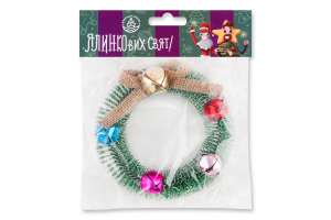 Прикраса декоративна Вінок 12см 985678