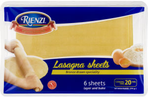 Rienzi Pasta Lasagna Sheets - 6 CT