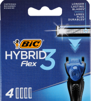 Кассеты 3-лезвийные Hybrid Flex 3 BiC 4шт