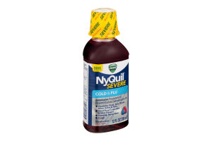 Vicks NyQuil Severe Cold & Flu Nighttime Relief Berry Flavor