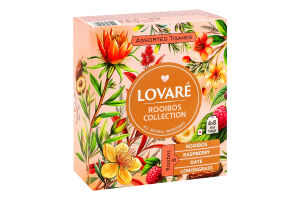 Чай ройбуш ассорти Rooibos collection Lovare к/у 32х1.5г