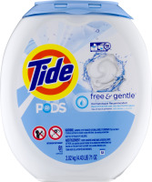 Tide Pods Free & Gentle Detergent Pacs - 81 CT