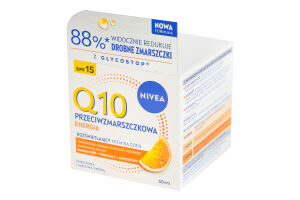 Крем проти зморщок денний SPF 15 Посилення сяйва Q10 energy Nivea 50мл