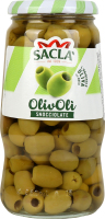 Оливки Sacla зелені без кісточки