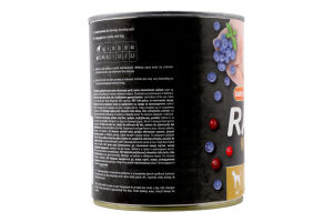 Корм д/собак з перепілкою 800г ж/б Рафі